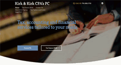 Desktop Screenshot of kirkcpas.com